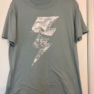 Graphic Print Men's Shirt in Green